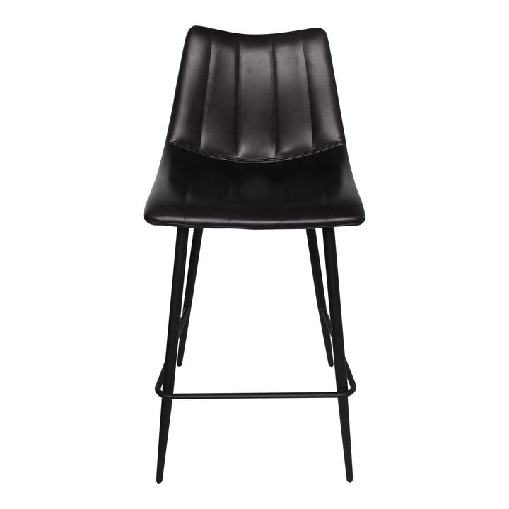 Moe's Home Collection - Alibi Counter Stool Matte Black - Set Of Two - UU-1002-02 | American Home Furniture