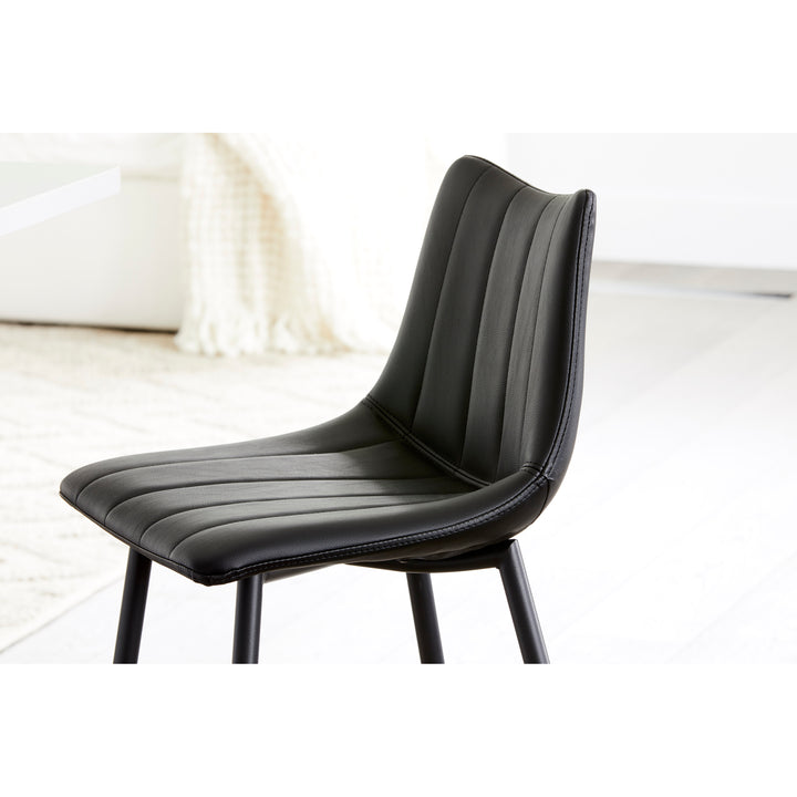 Moe's Home Collection - Alibi Counter Stool Matte Black - Set Of Two - UU-1002-02 | American Home Furniture