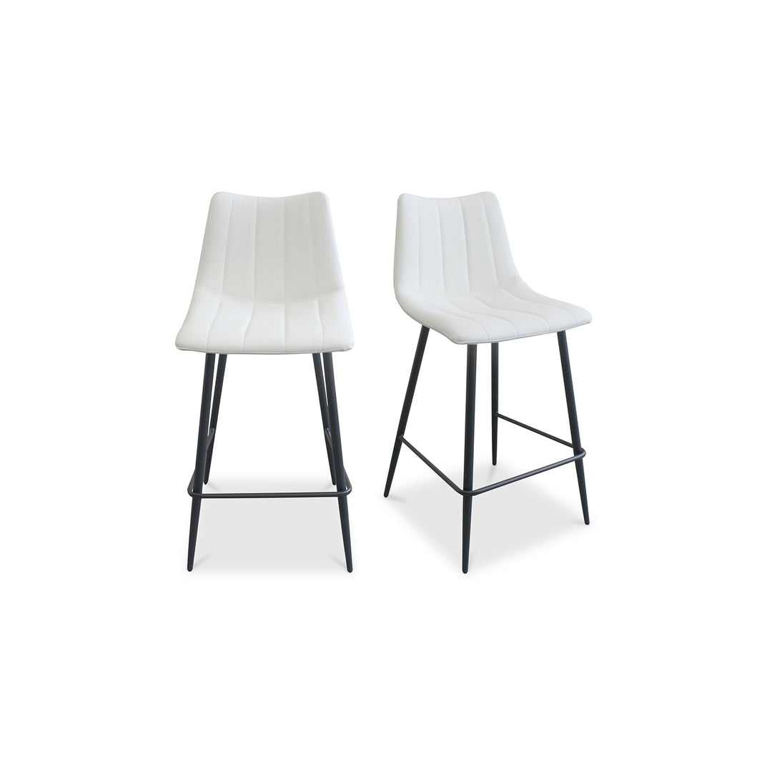 Moe's Home Collection - Alibi Counter Stool Ivory - Set Of Two - UU-1002-05 | American Home Furniture