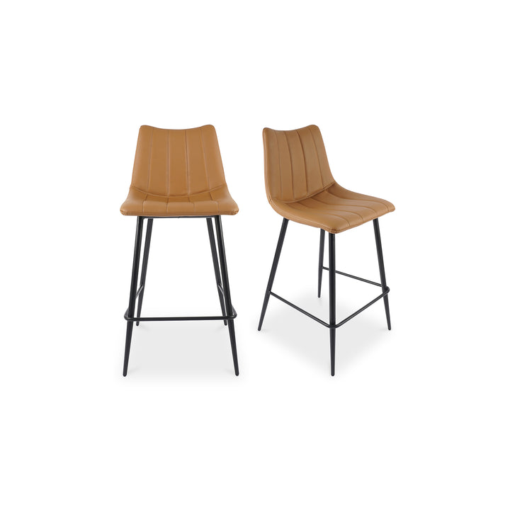 Moe's Home Collection - Alibi Counter Stool Tan - Set Of Two - UU-1002-21 | American Home Furniture