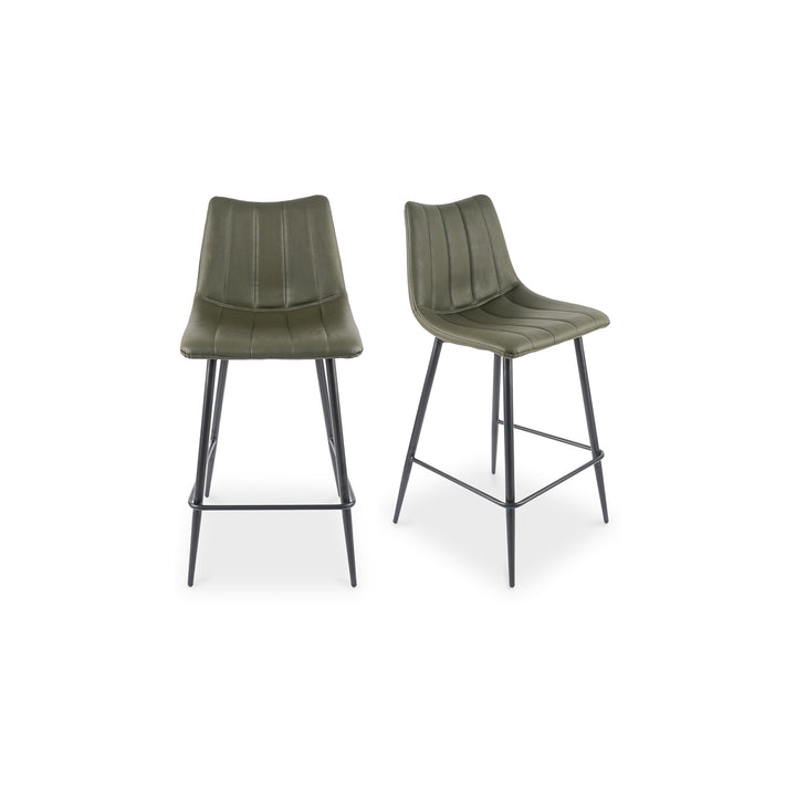 Moe's Home Collection - Alibi Counter Stool Dark Green - Set Of Two - UU-1002-27 | American Home Furniture