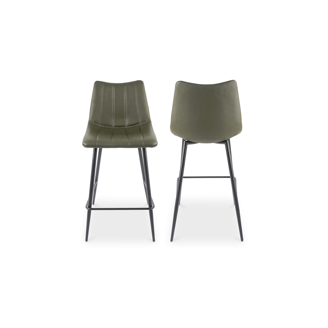 Moe's Home Collection - Alibi Counter Stool Dark Green - Set Of Two - UU-1002-27 | American Home Furniture