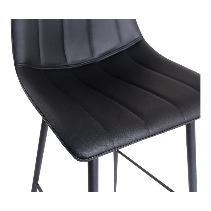 Moe's Home Collection - Alibi Barstool Matte Black - Set Of Two - UU-1003-02 | American Home Furniture