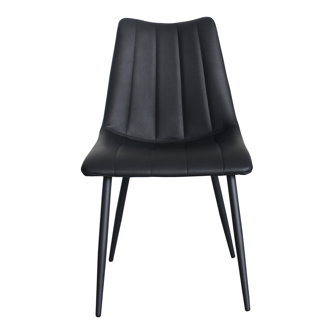 Moe's Home Collection - Alibi Dining Chair Matte Black - Set of 2 - UU-1022-02 | American Home Furniture