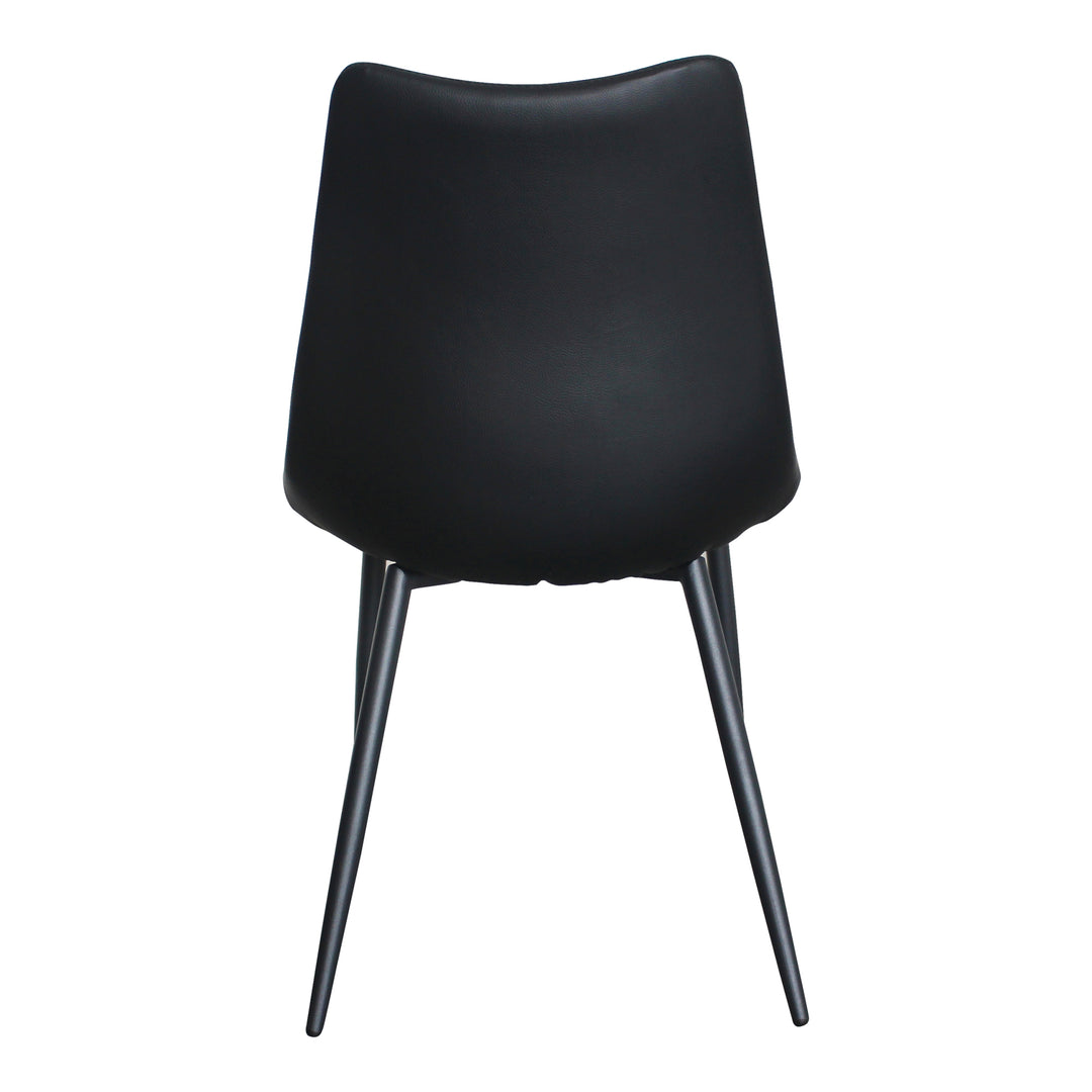 Moe's Home Collection - Alibi Dining Chair Matte Black - Set of 2 - UU-1022-02 | American Home Furniture