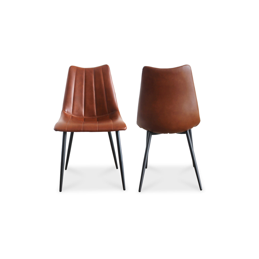 Moe's Home Collection - Alibi Dining Chair Brown - Set of 2 - UU-1022-03 | American Home Furniture