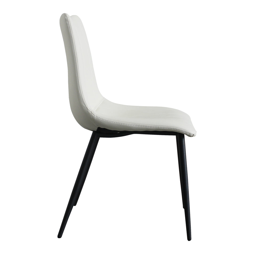 Moe's Home Collection - Alibi Dining Chair Ivory - Set of 2 - UU-1022-05 | American Home Furniture