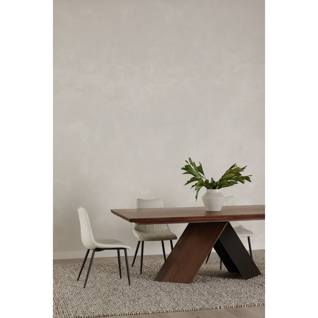 Moe's Home Collection - Alibi Dining Chair Ivory - Set of 2 - UU-1022-05 | American Home Furniture