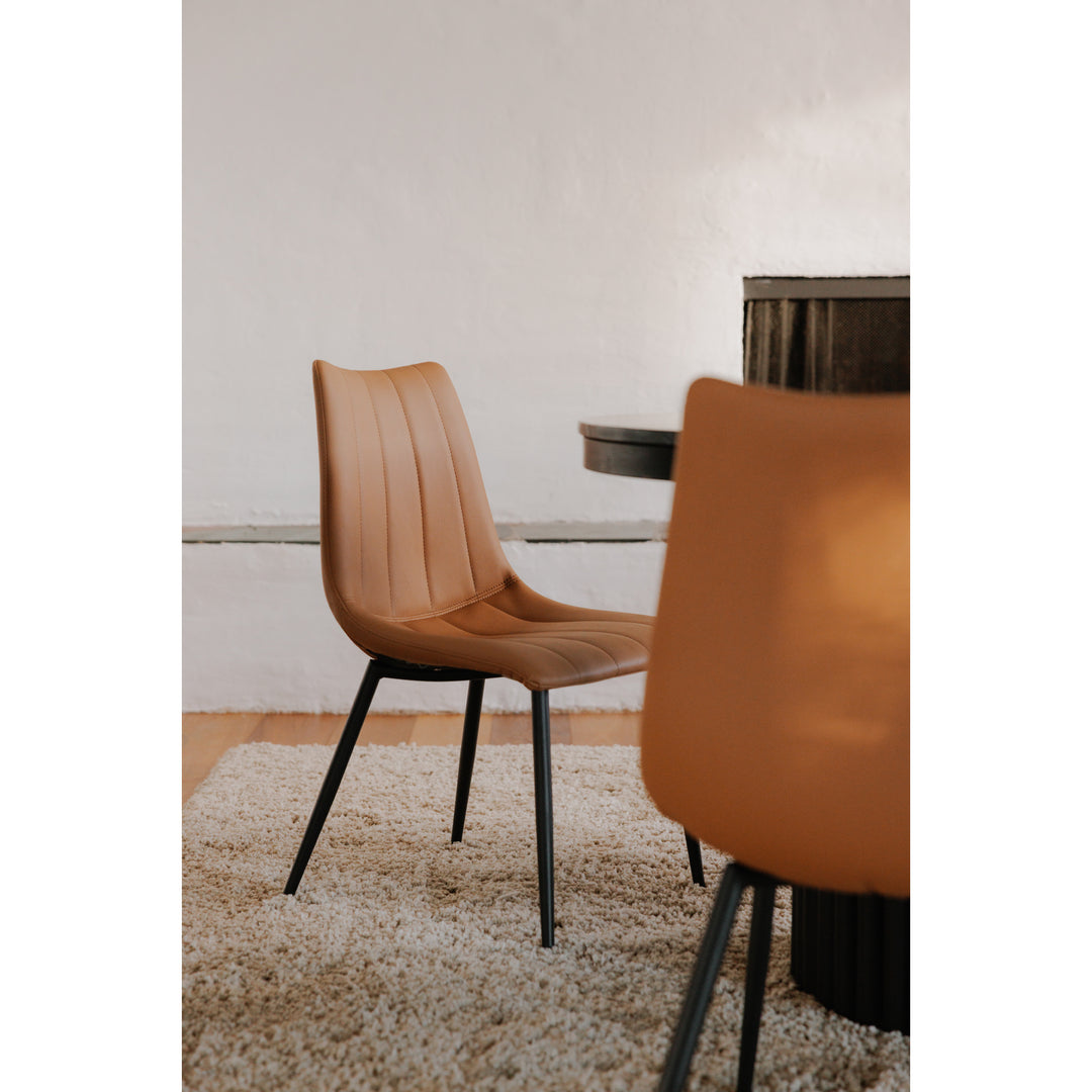 Moe's Home Collection - Alibi Dining Chair Tan - Set of 2 - UU-1022-21 | American Home Furniture