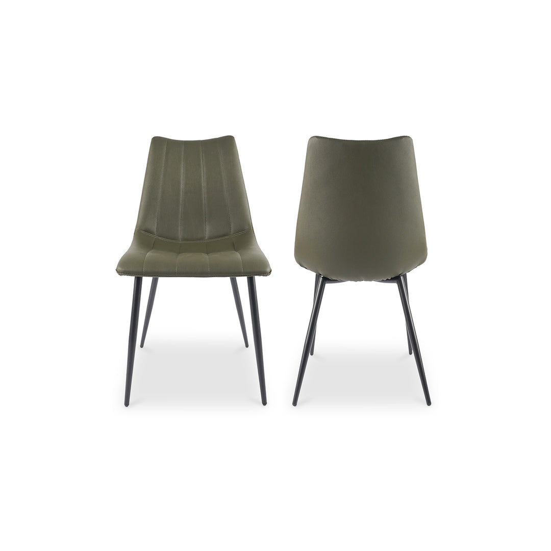 Moe's Home Collection - Alibi Dining Chair Dark Green - Set of 2 - UU-1022-27 | American Home Furniture