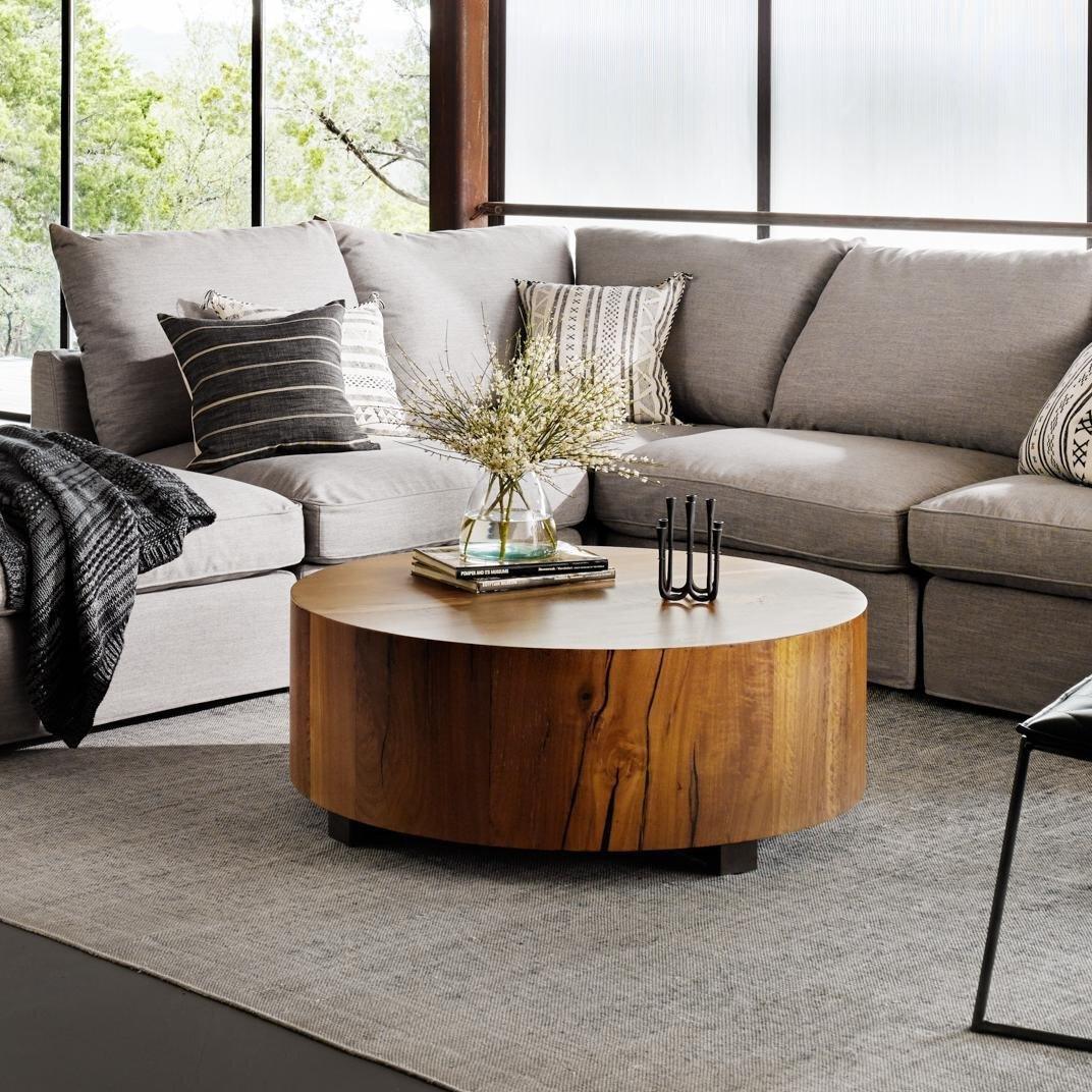 Hudson Round Coffee Table - AmericanHomeFurniture