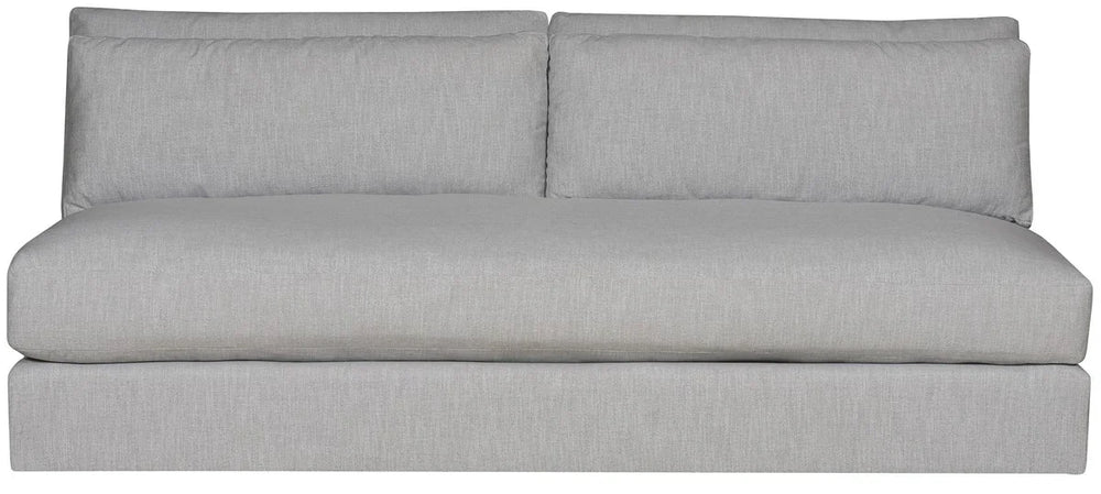 American Home Furniture Vanguard Furniture Leone Armless Bench Seat Sofa