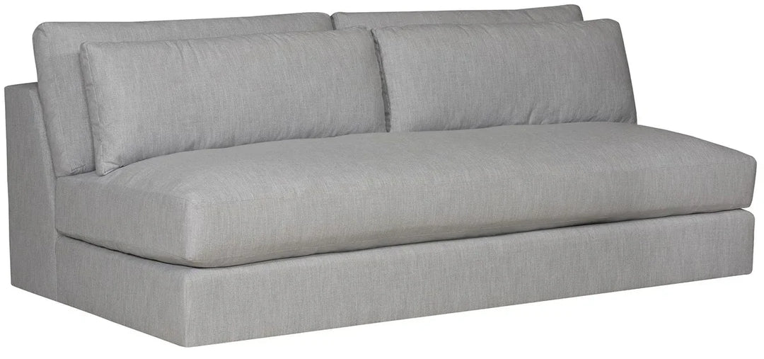 American Home Furniture Vanguard Furniture Leone Armless Bench Seat Sofa