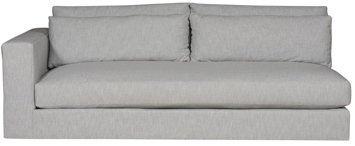 American Home Furniture Vanguard Furniture Leone Left Arm Bench Seat Sofa