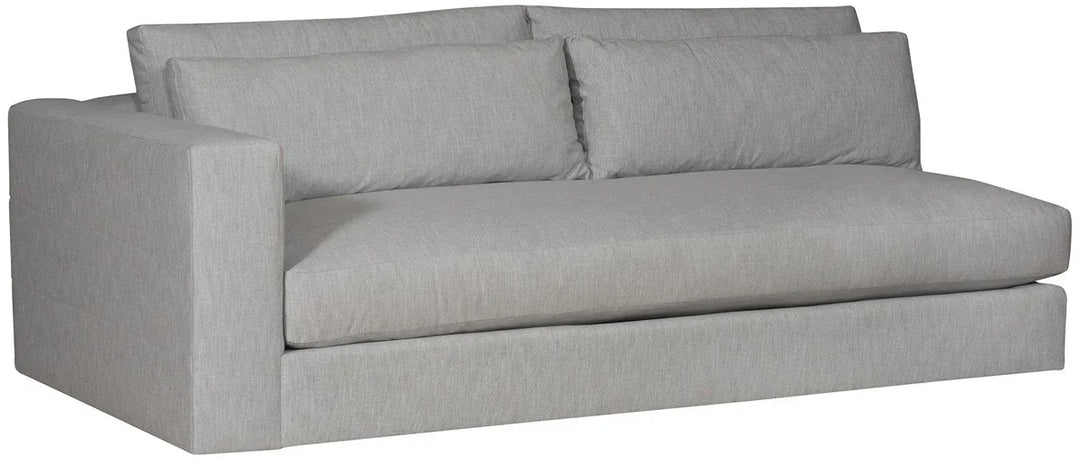 American Home Furniture Vanguard Furniture Leone Left Arm Bench Seat Sofa