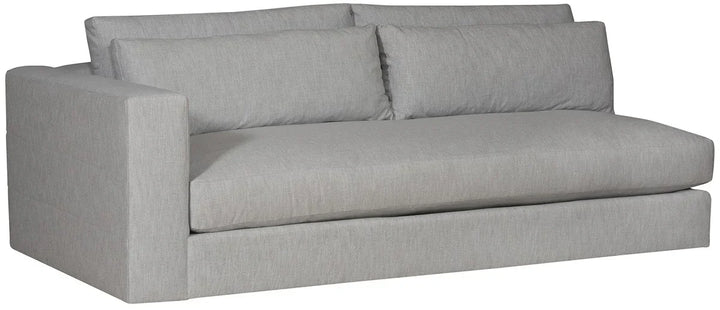 American Home Furniture Vanguard Furniture Leone Left Arm Bench Seat Sofa