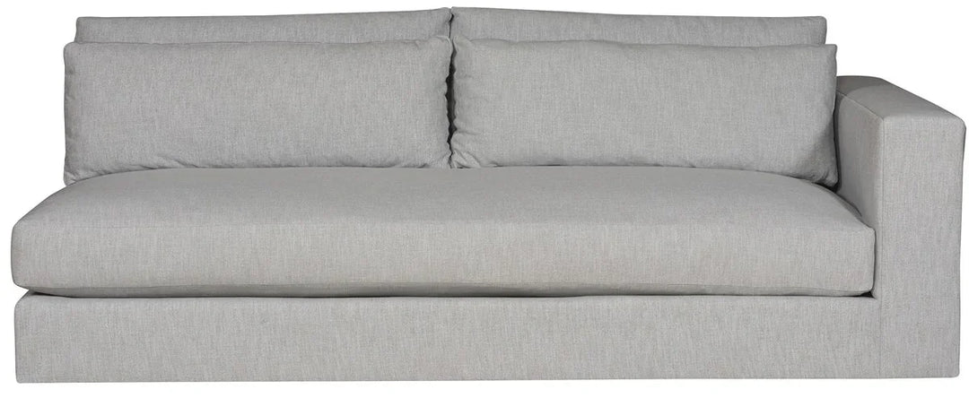 American Home Furniture Vanguard Furniture Leone Right Arm Bench Seat Sofa