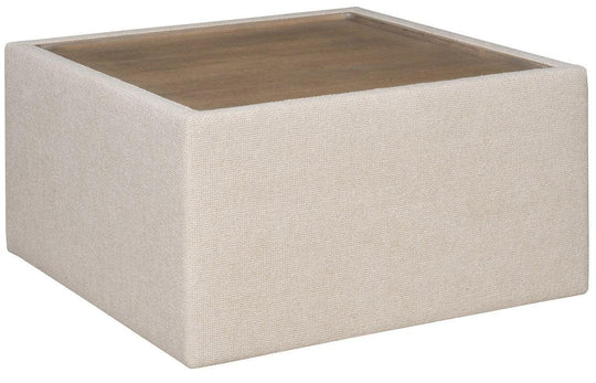 Vanguard Furniture Liam Wood Top Bumper OTTOMANS, POUFS, + STOOLS