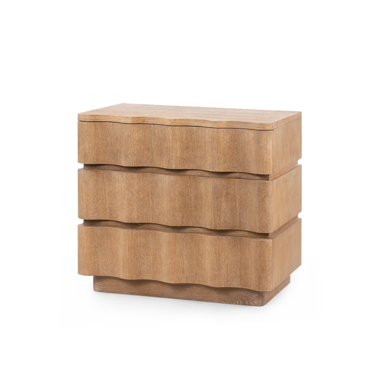 Villa and House Vanessa 3-Drawer End Table NIGHTSTANDS
