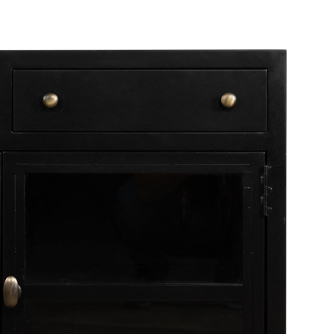 Shadow Box Media Console - AmericanHomeFurniture