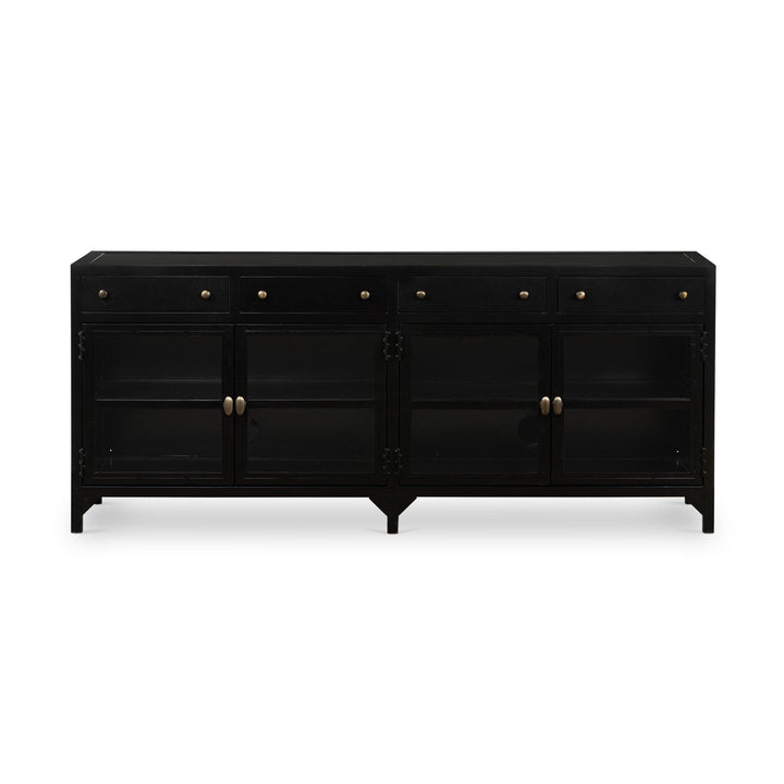 Shadow Box Media Console - AmericanHomeFurniture