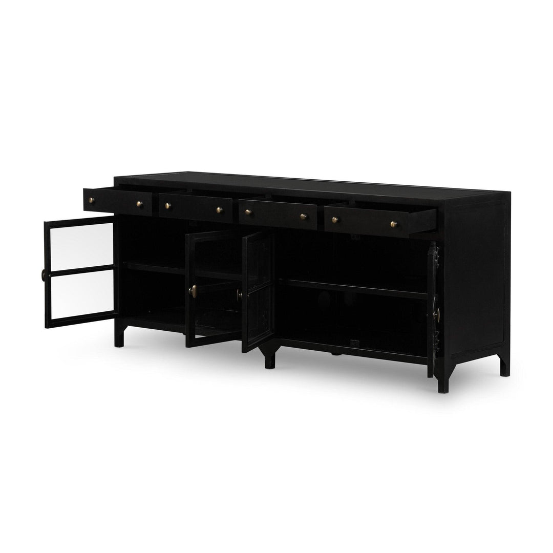 Shadow Box Media Console - AmericanHomeFurniture