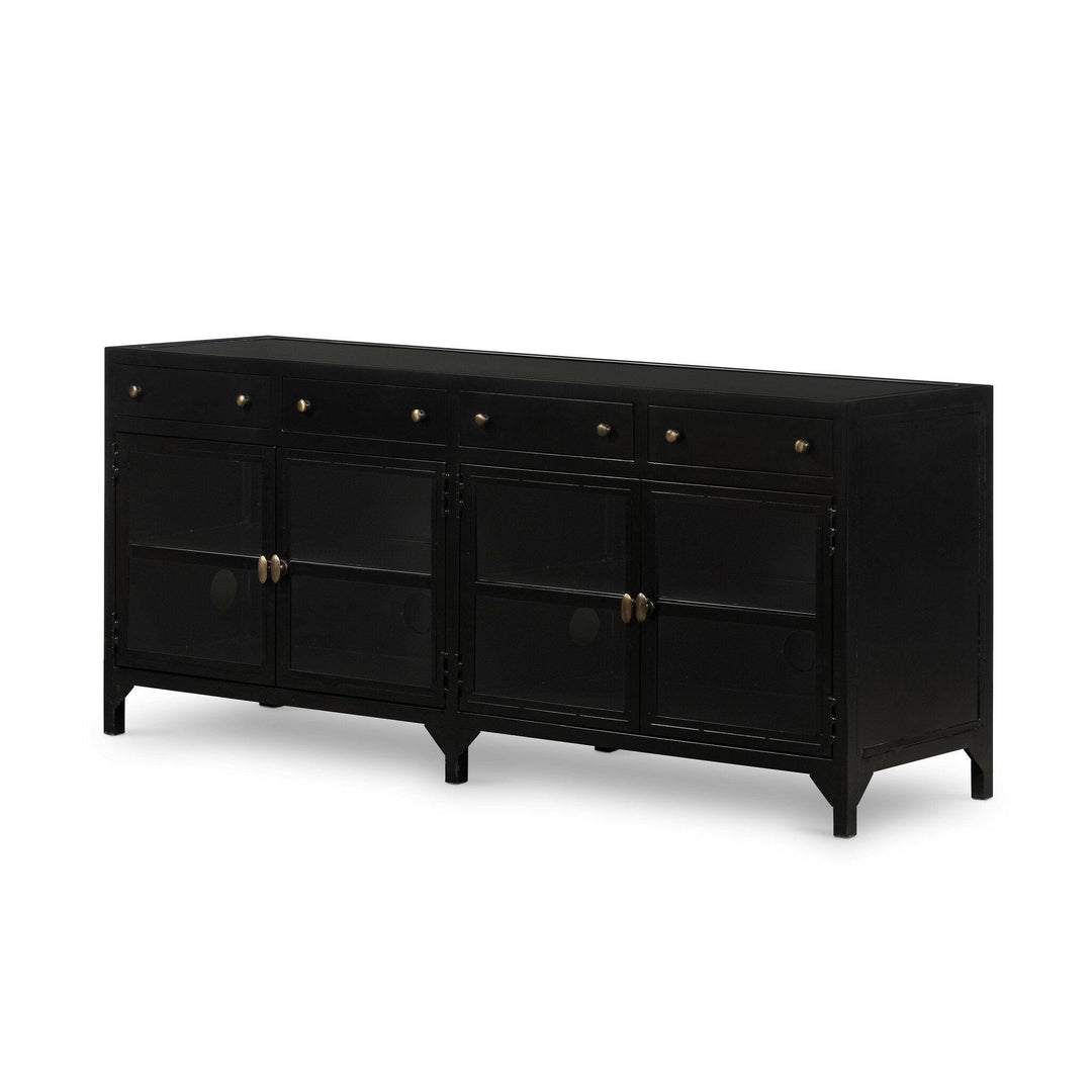 Shadow Box Media Console - AmericanHomeFurniture