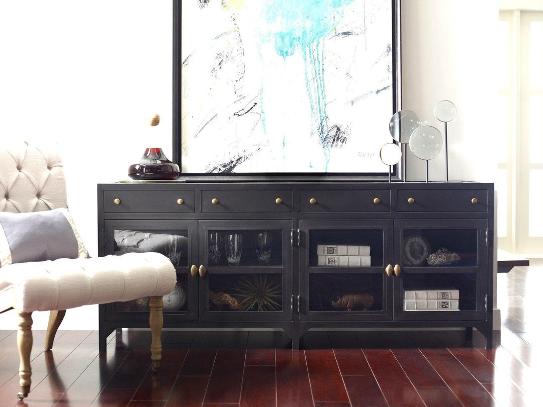 Shadow Box Media Console - AmericanHomeFurniture