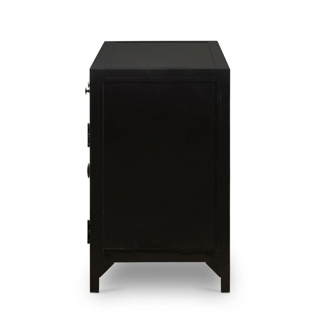 Shadow Box Media Console - AmericanHomeFurniture