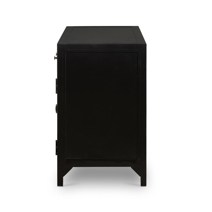 Shadow Box Media Console - AmericanHomeFurniture