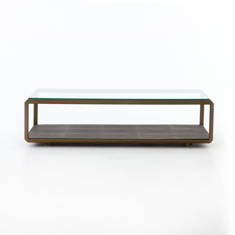 Shagreen Shadow Box Coffee Table - AmericanHomeFurniture