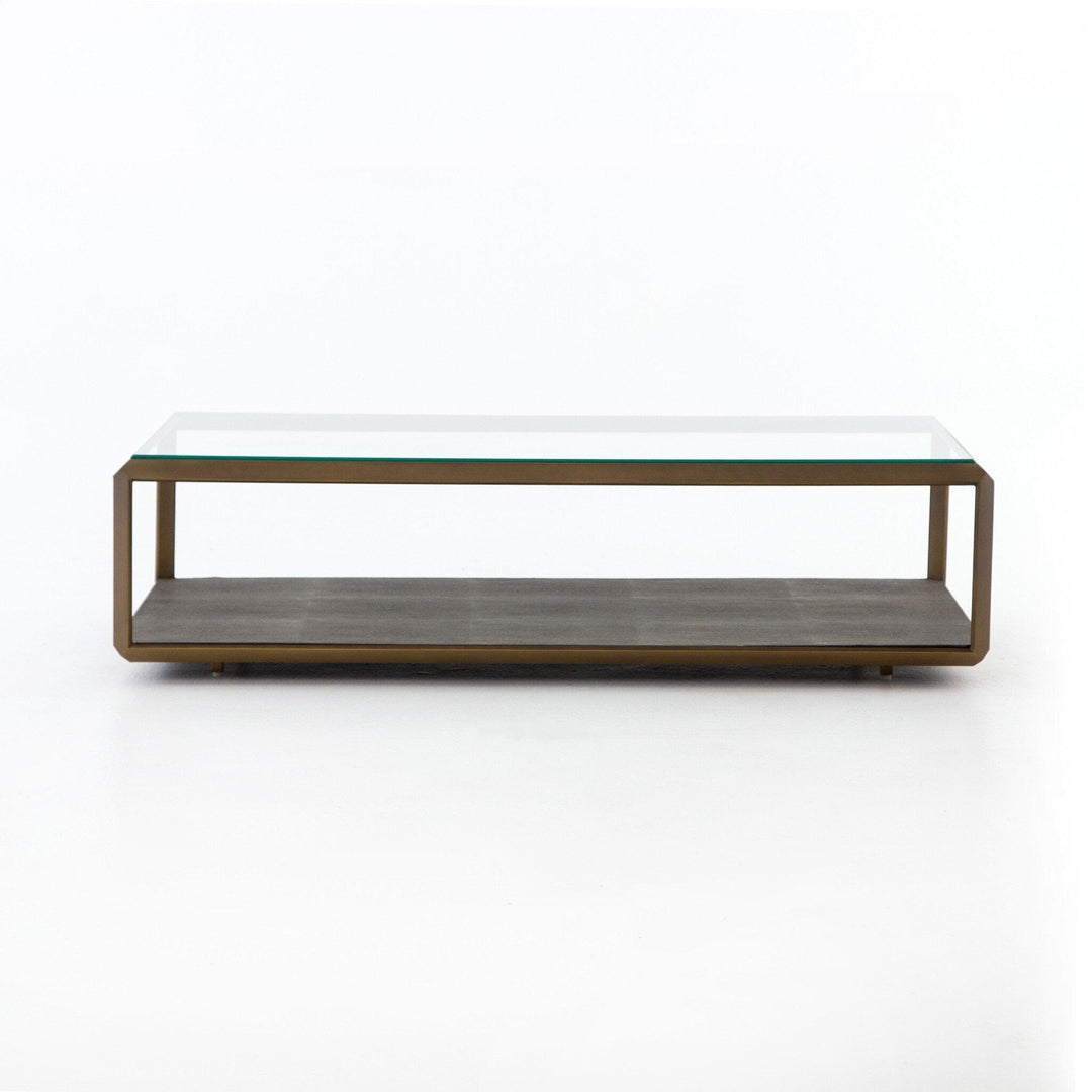 Shagreen Shadow Box Coffee Table - AmericanHomeFurniture