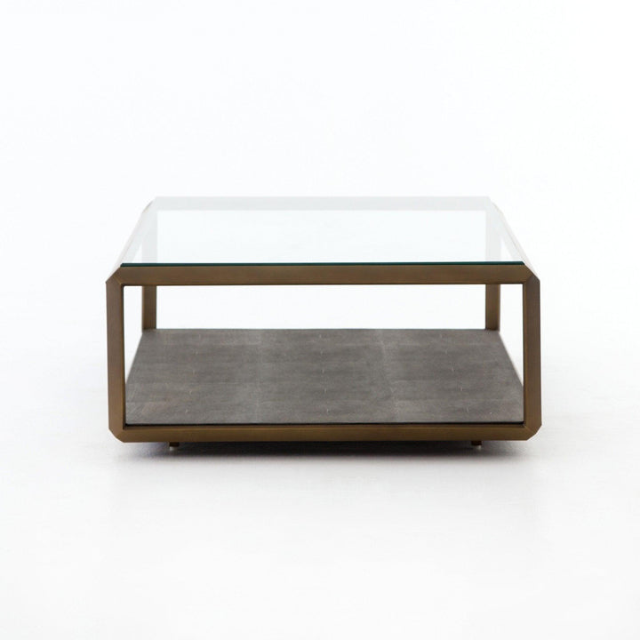 Shagreen Shadow Box Coffee Table - AmericanHomeFurniture