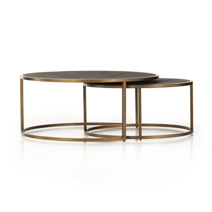 Shagreen Nesting Coffee Table - AmericanHomeFurniture