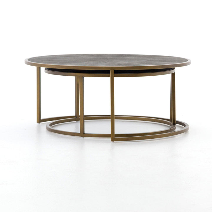 Shagreen Nesting Coffee Table - AmericanHomeFurniture