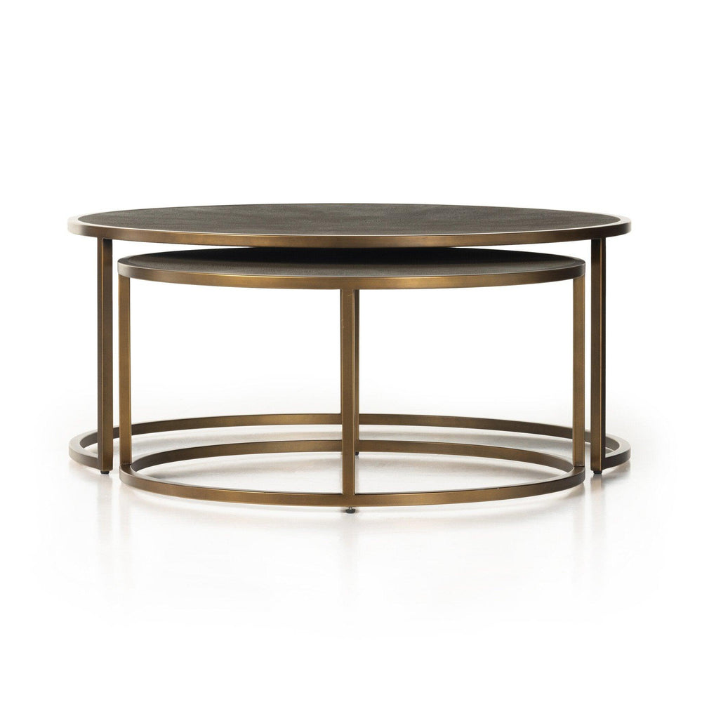 Shagreen Nesting Coffee Table - AmericanHomeFurniture