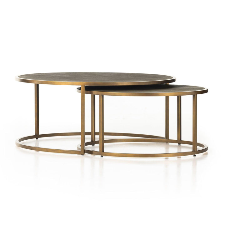 Shagreen Nesting Coffee Table - AmericanHomeFurniture