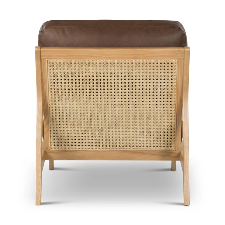 Metro - Carmelo Genuine Leather Accent Chair - AmericanHomeFurniture