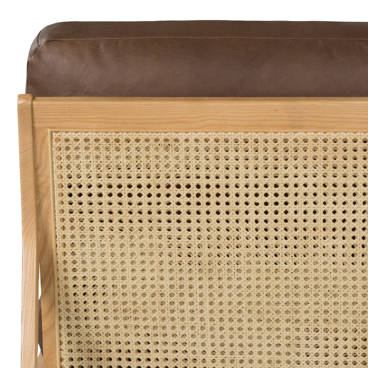 Metro - Carmelo Genuine Leather Accent Chair - AmericanHomeFurniture