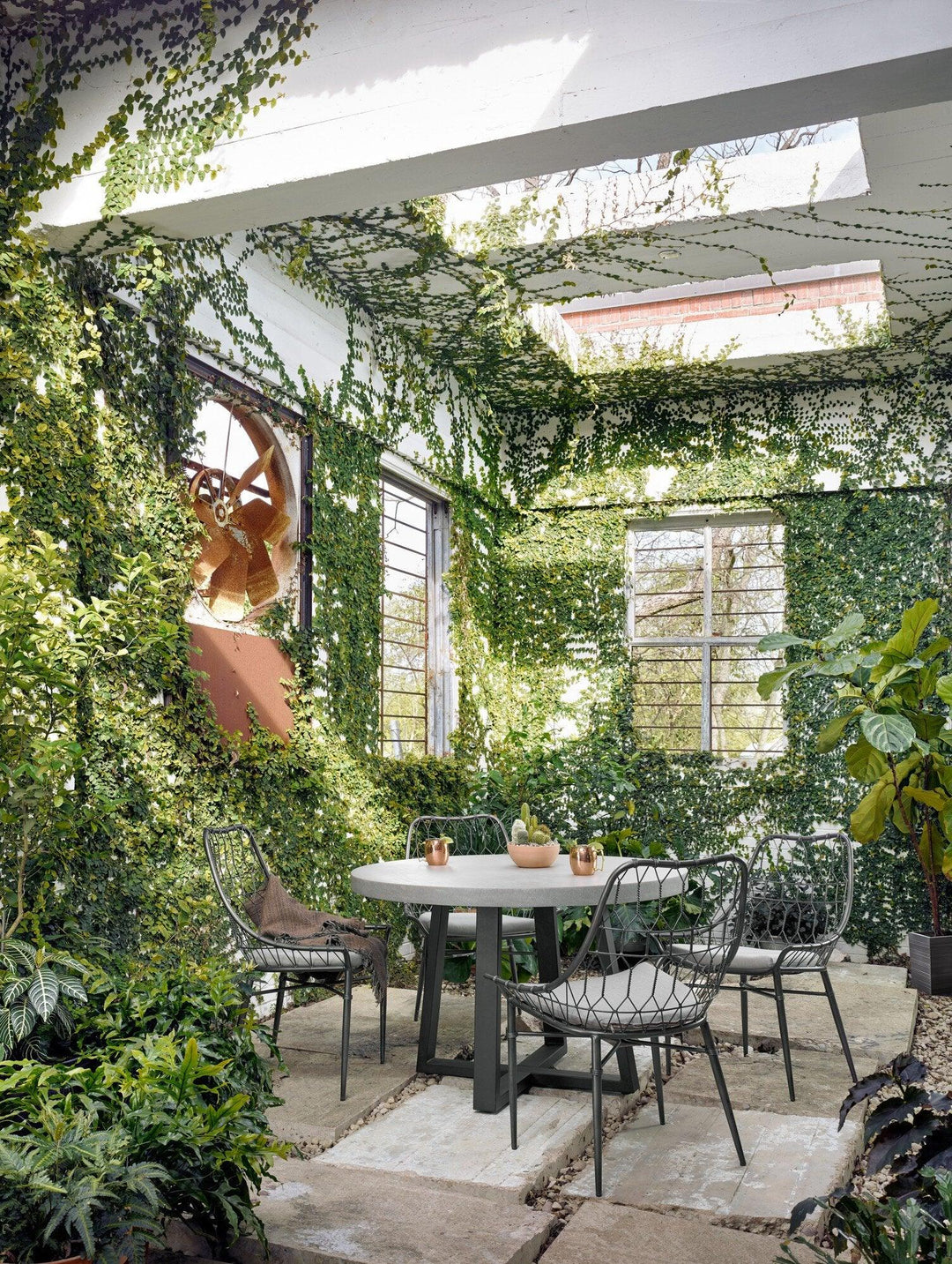 Cyrus Outdoor Round Dining Table - AmericanHomeFurniture