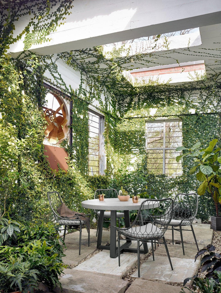 Cyrus Outdoor Round Dining Table - AmericanHomeFurniture