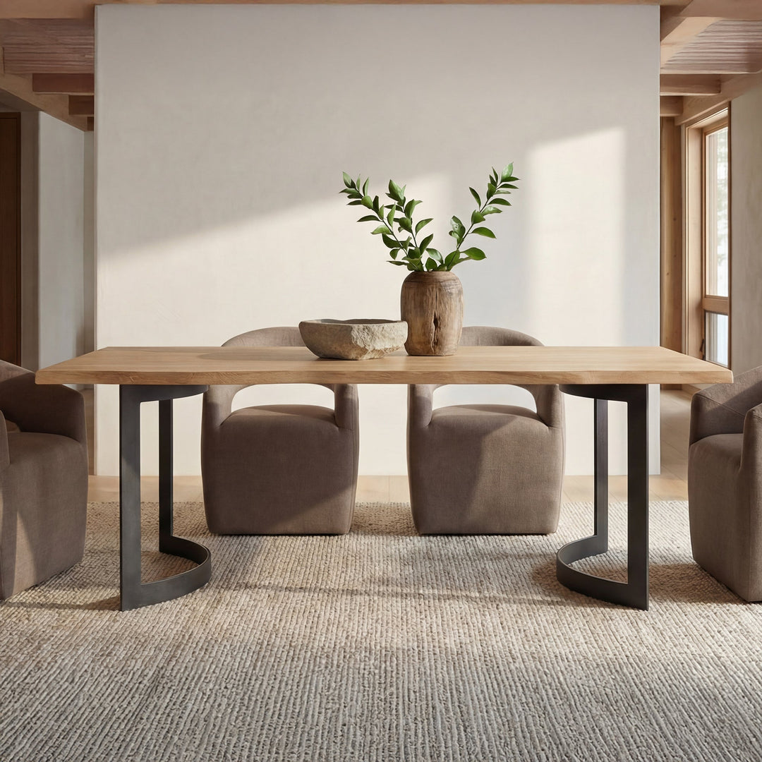 Bent Dining Table Extra Small Smoked