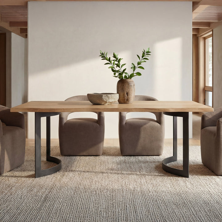 Bent Dining Table Extra Small Smoked