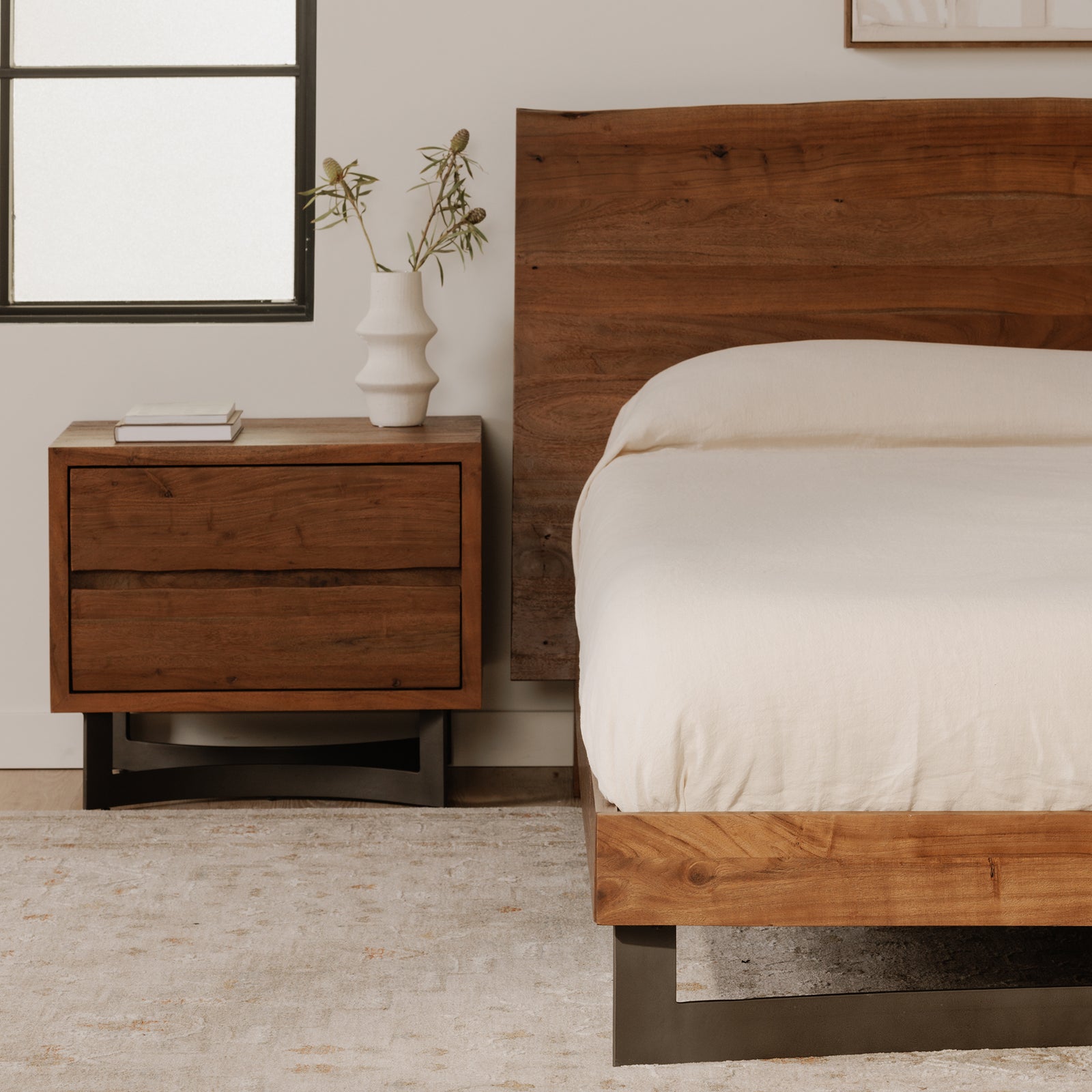 Moe's Home Collection - Bent Nightstand Smoked - VE-1096-03-0 | American Home Furniture