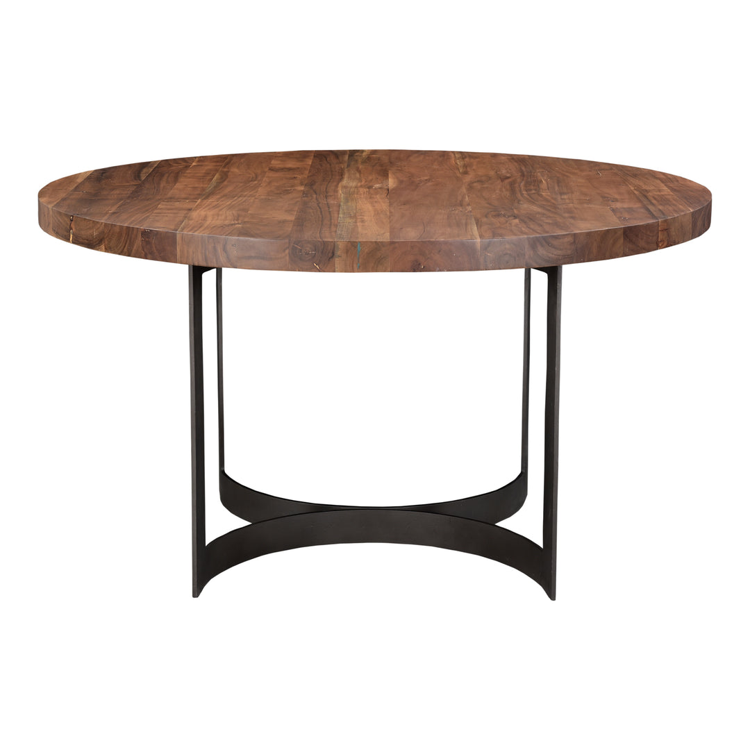 Moe's Home Collection - Bent Round Dining Table 54In Smoked - VE-1106-03-0 | American Home Furniture