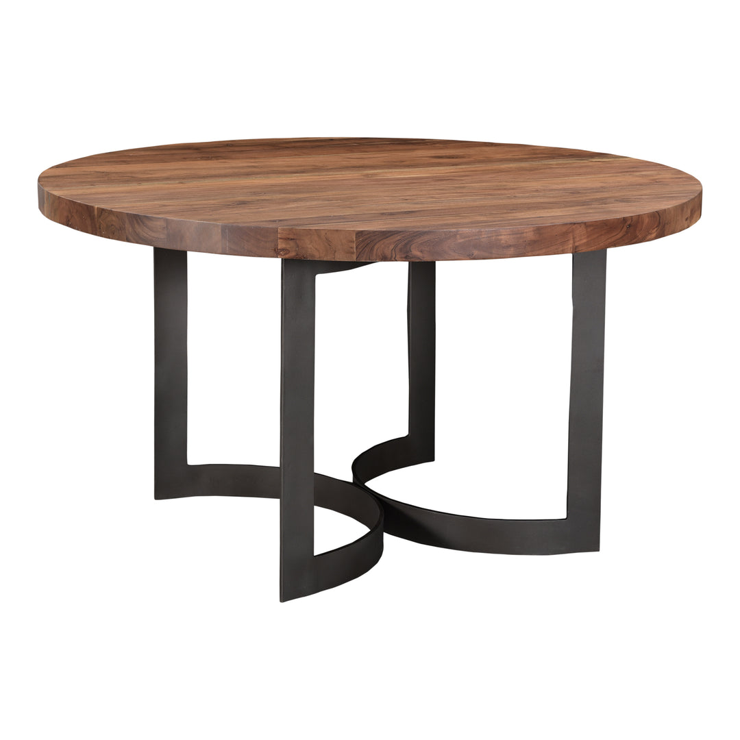 Moe's Home Collection - Bent Round Dining Table 54In Smoked - VE-1106-03-0 | American Home Furniture