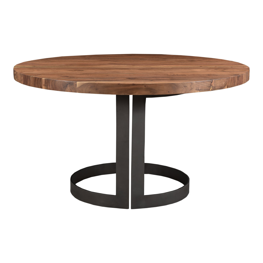 Moe's Home Collection - Bent Round Dining Table 54In Smoked - VE-1106-03-0 | American Home Furniture