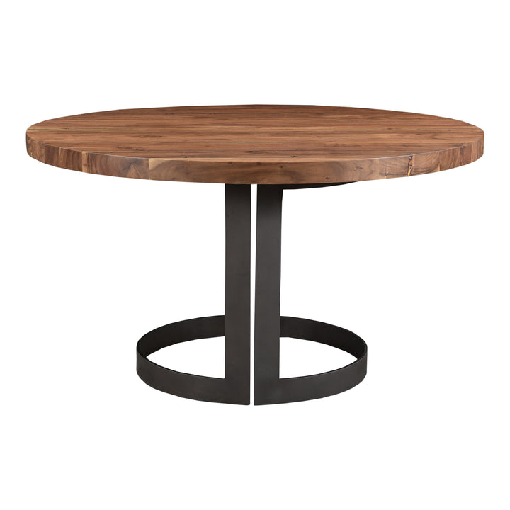 Moe's Home Collection - Bent Round Dining Table 54In Smoked - VE-1106-03-0 | American Home Furniture