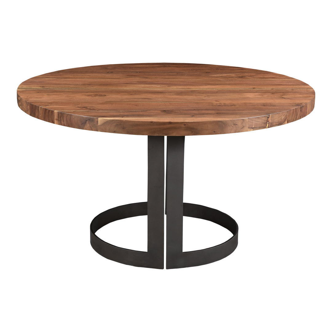 Moe's Home Collection - Bent Round Dining Table 54In Smoked - VE-1106-03-0 | American Home Furniture