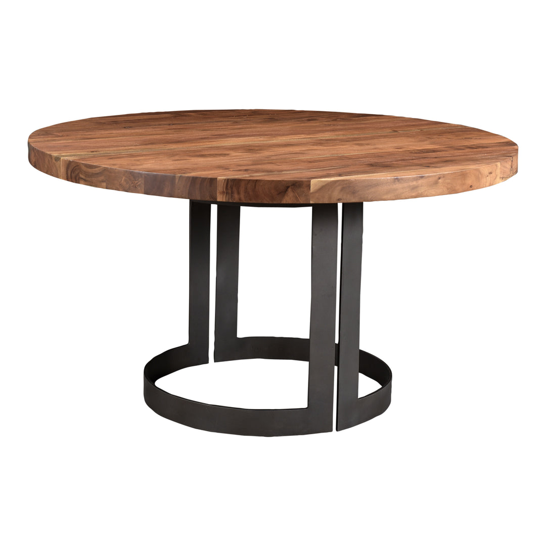 Moe's Home Collection - Bent Round Dining Table 54In Smoked - VE-1106-03-0 | American Home Furniture